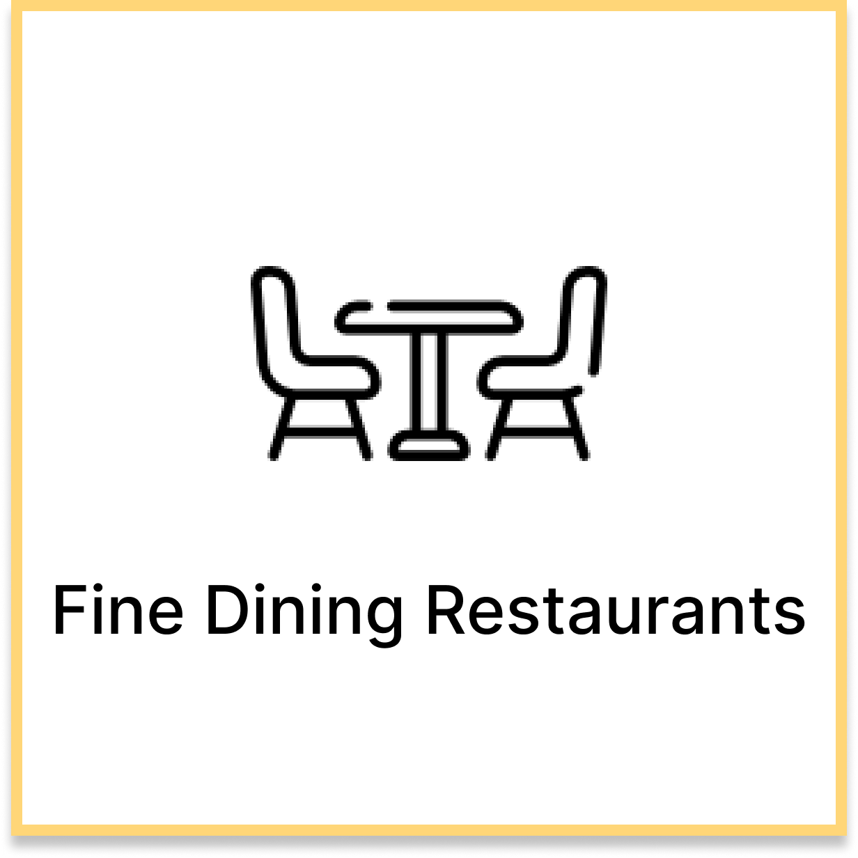 Fine Dining Restaurants